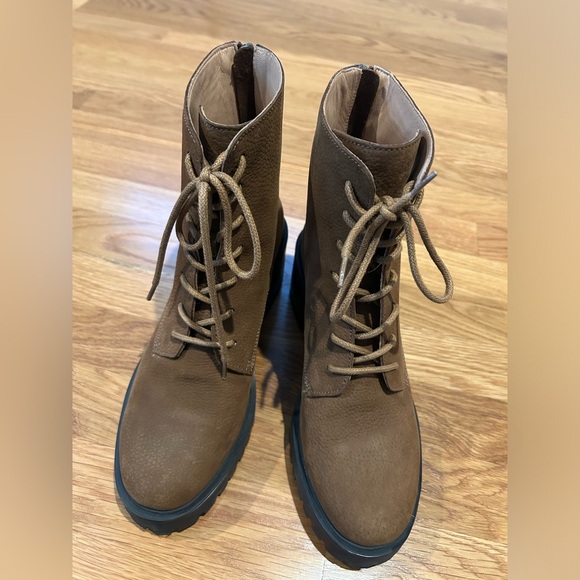 Madewell The Bradley Lace-Up Lugsole Boot Color Burled Wood Size 8 - Picture 10 of 16